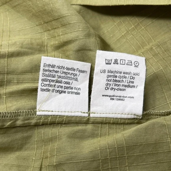 Gudrun Sjoden Green Dress Tania Eyelet Embroidered Organic Cotton Medium NWT - Picture 7 of 8